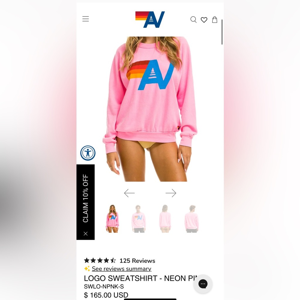 Aviator Nation Logo Crew Sweatshirt